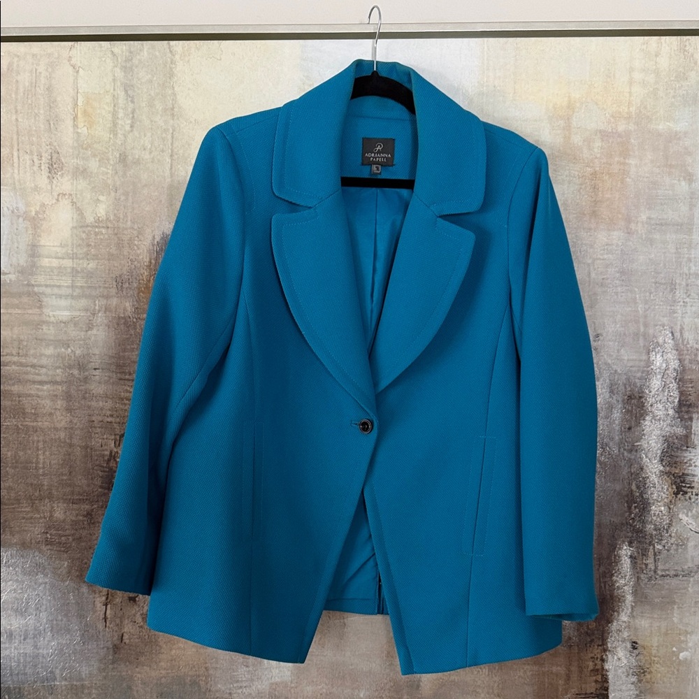 Adrianna Papell Women's Blue Blazer Sz 12 nice